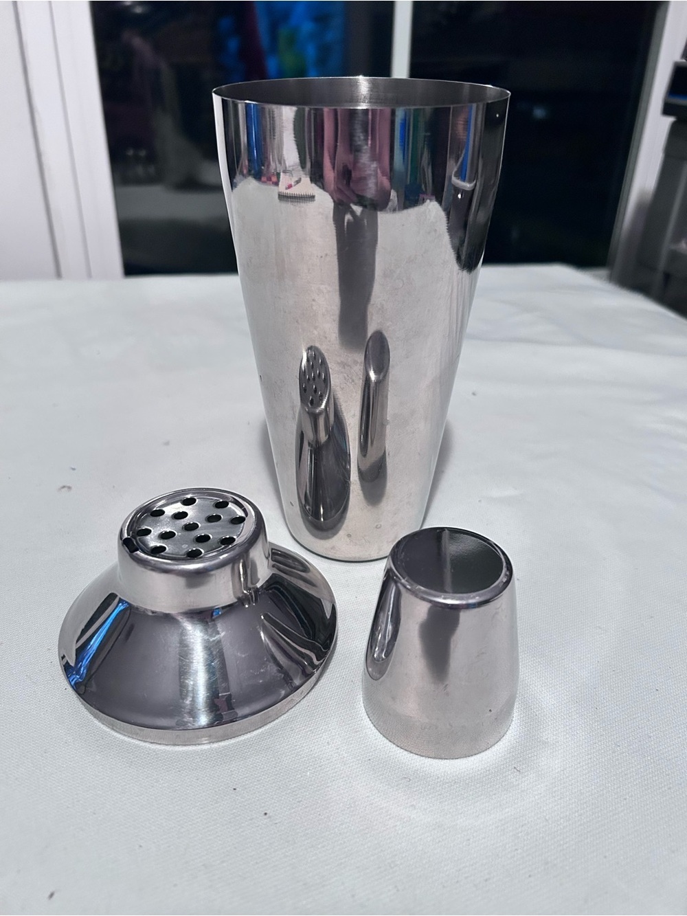 Stainless Steel Cocktail Shaker Set - Silver perfect addition for man cave